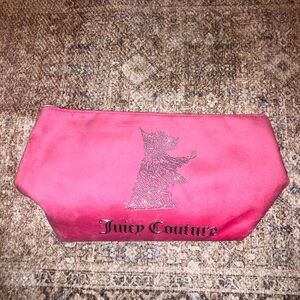 NWOT Juicy couture make up toiletry, pink sparkly bag